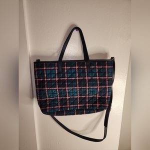 Talbots Blue and Pink Plaid bag